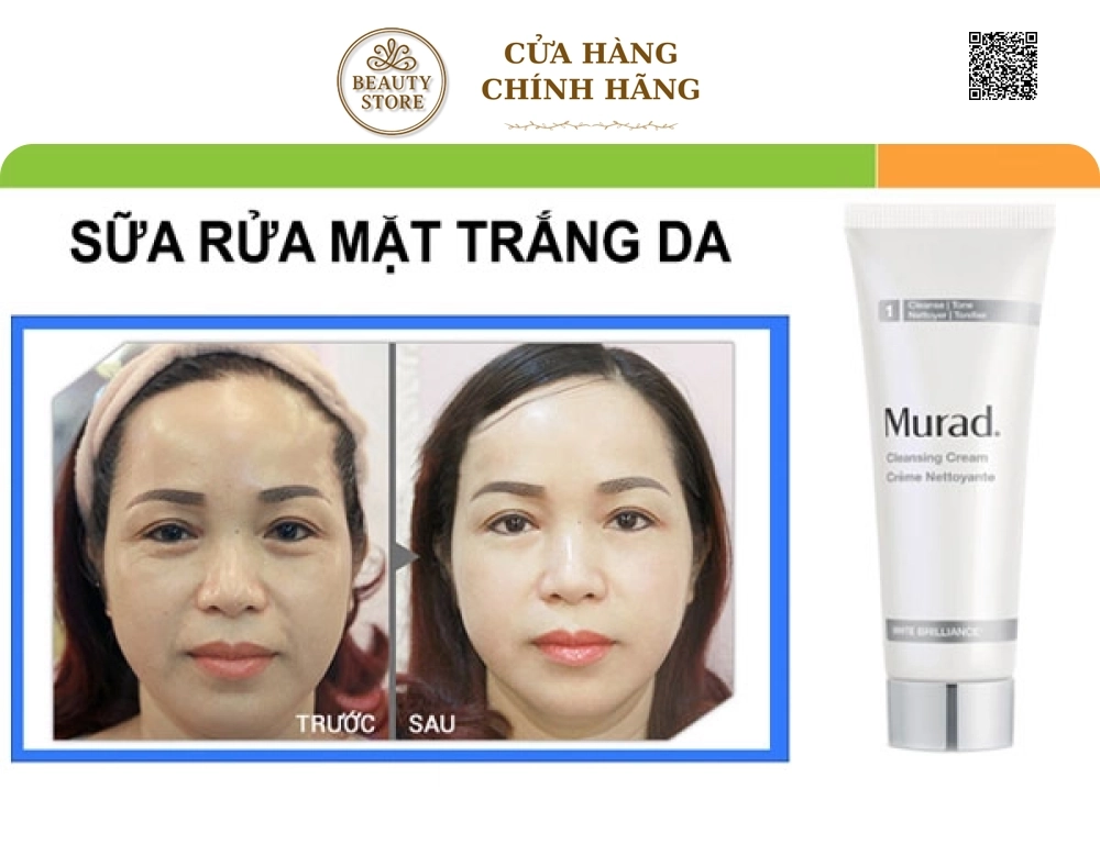 Kem Rửa Mặt Làm Trắng Sáng Da Murad Cleansing Cream White Brilliance