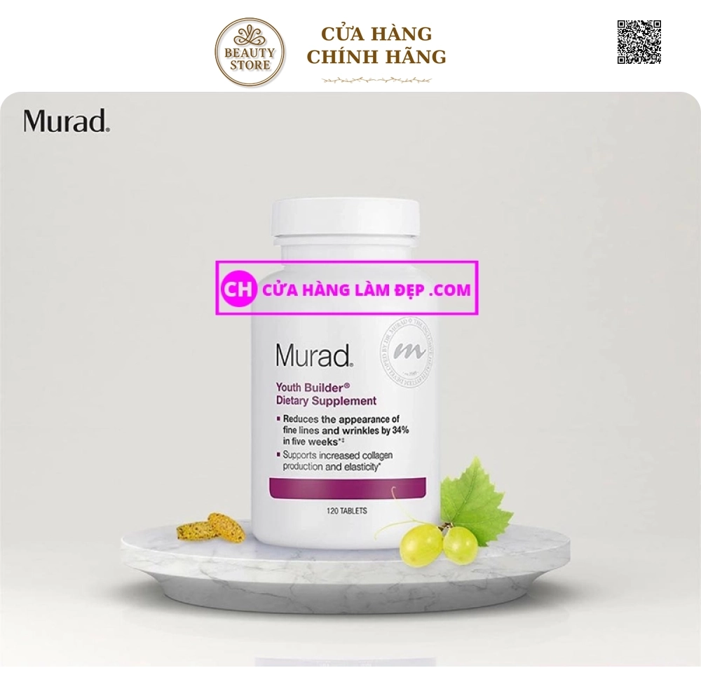 Viên uống trẻ hóa, giảm nếp nhăn Youth Builder Dietary Supplement