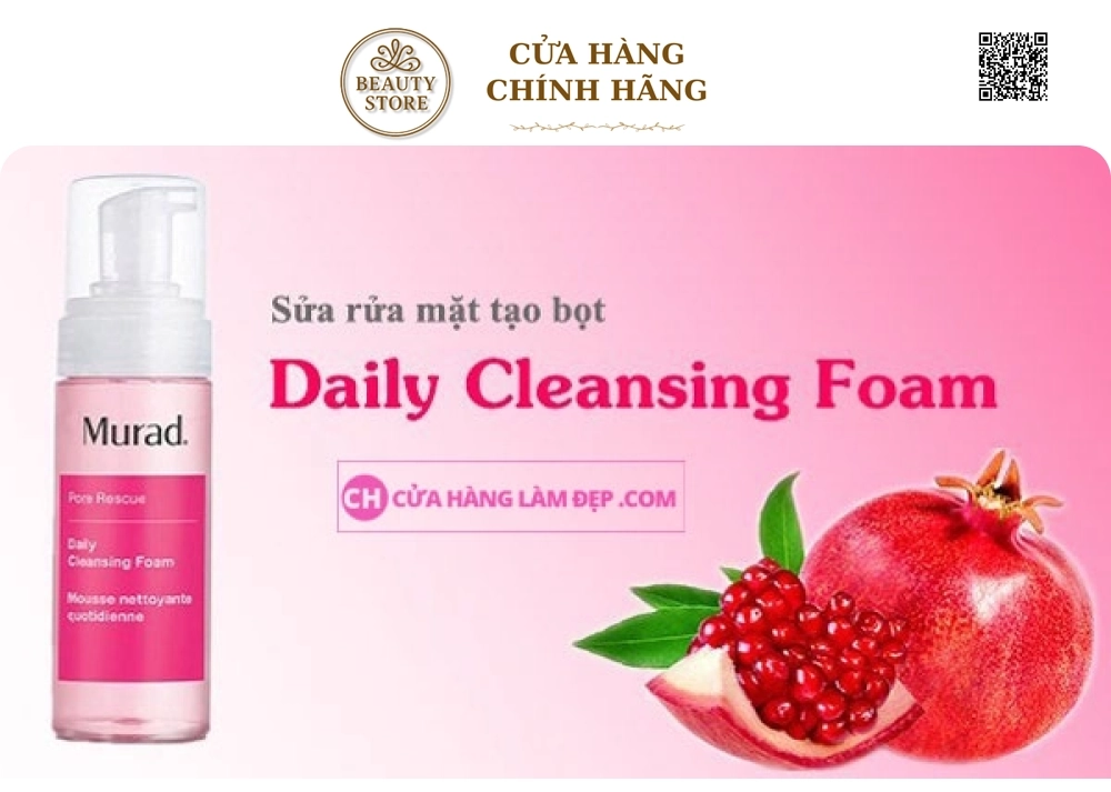 Sữa Rửa Mặt Dạng Bọt Murad Daily Cleansing Foam