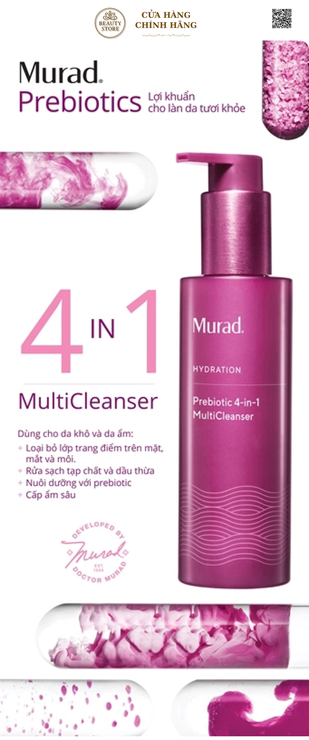 Phun sương sinh học đa chức năng Prebiotic 3-In-1 MultiMist