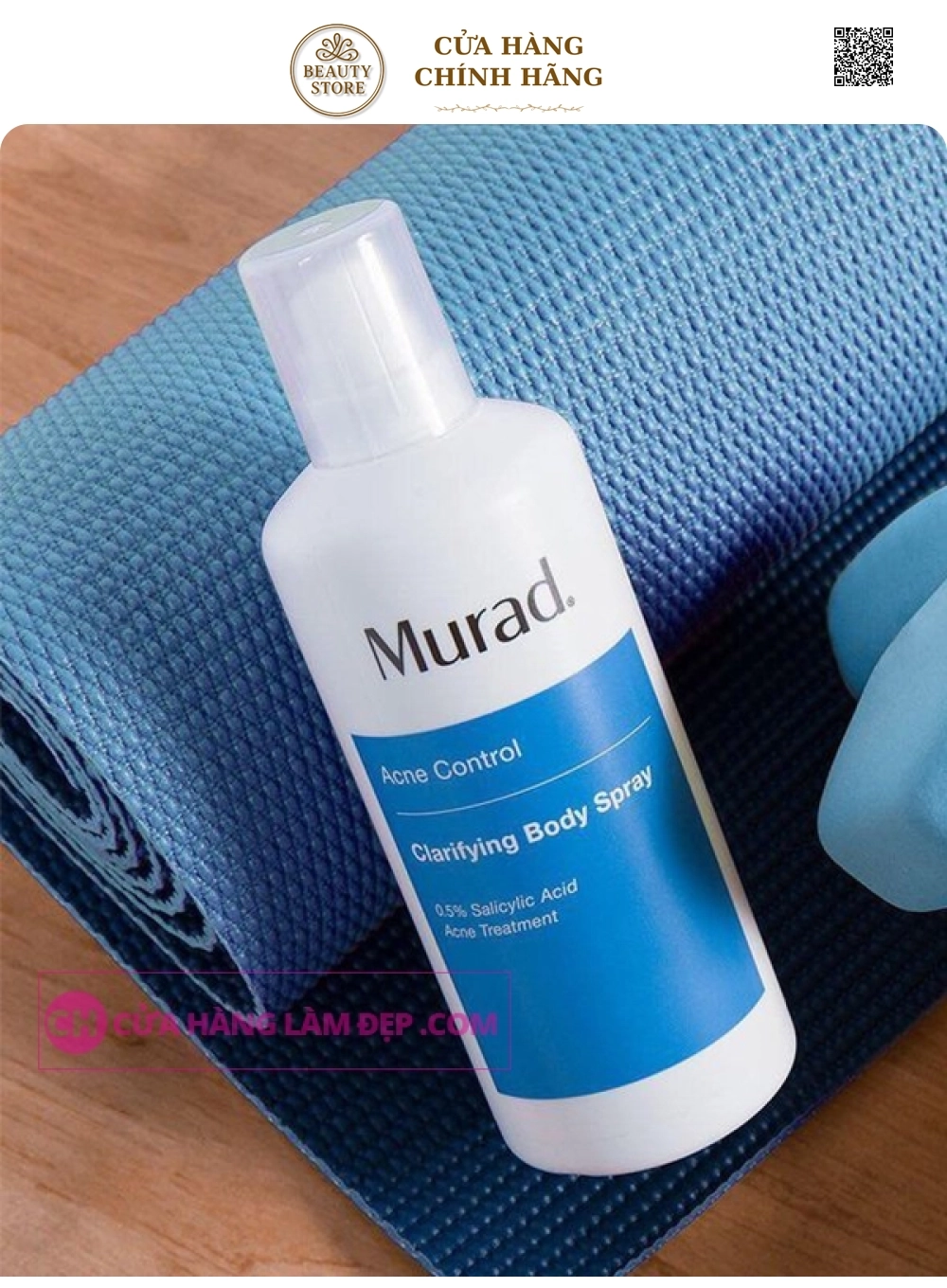 Chai Xịt Giảm Mụn Cơ Thể Và Vi Khuẩn Murad Clarifying Body Spray