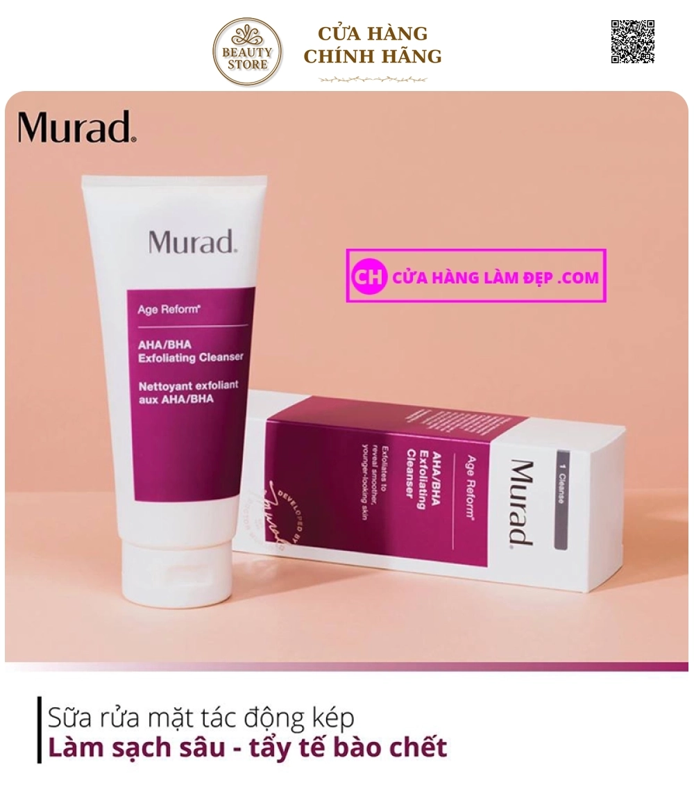 Sữa rửa mặt và tẩy tế bào chết AHA/BHA Exfoliating Cleanser