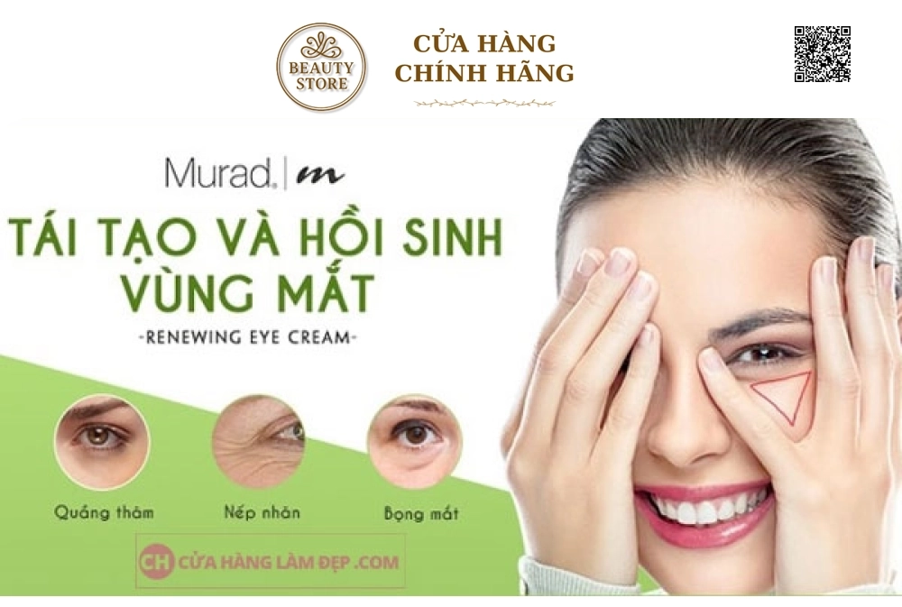 Kem Giảm Bọng Mắt, Quầng Thâm Murad Renewing Eye Cream