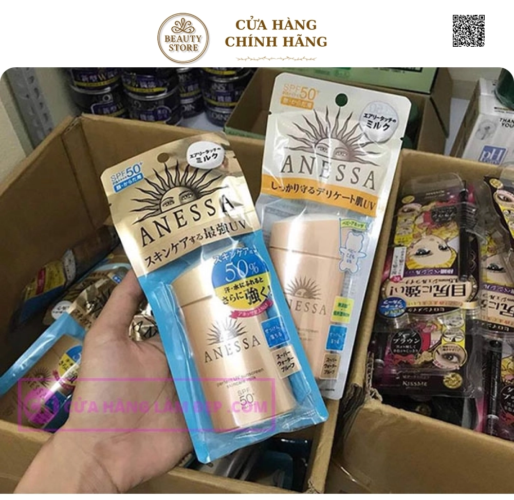 Sữa Chống Nắng Anessa Perfect UV Sunscreen Skincare Milk SPF50+ PA++++