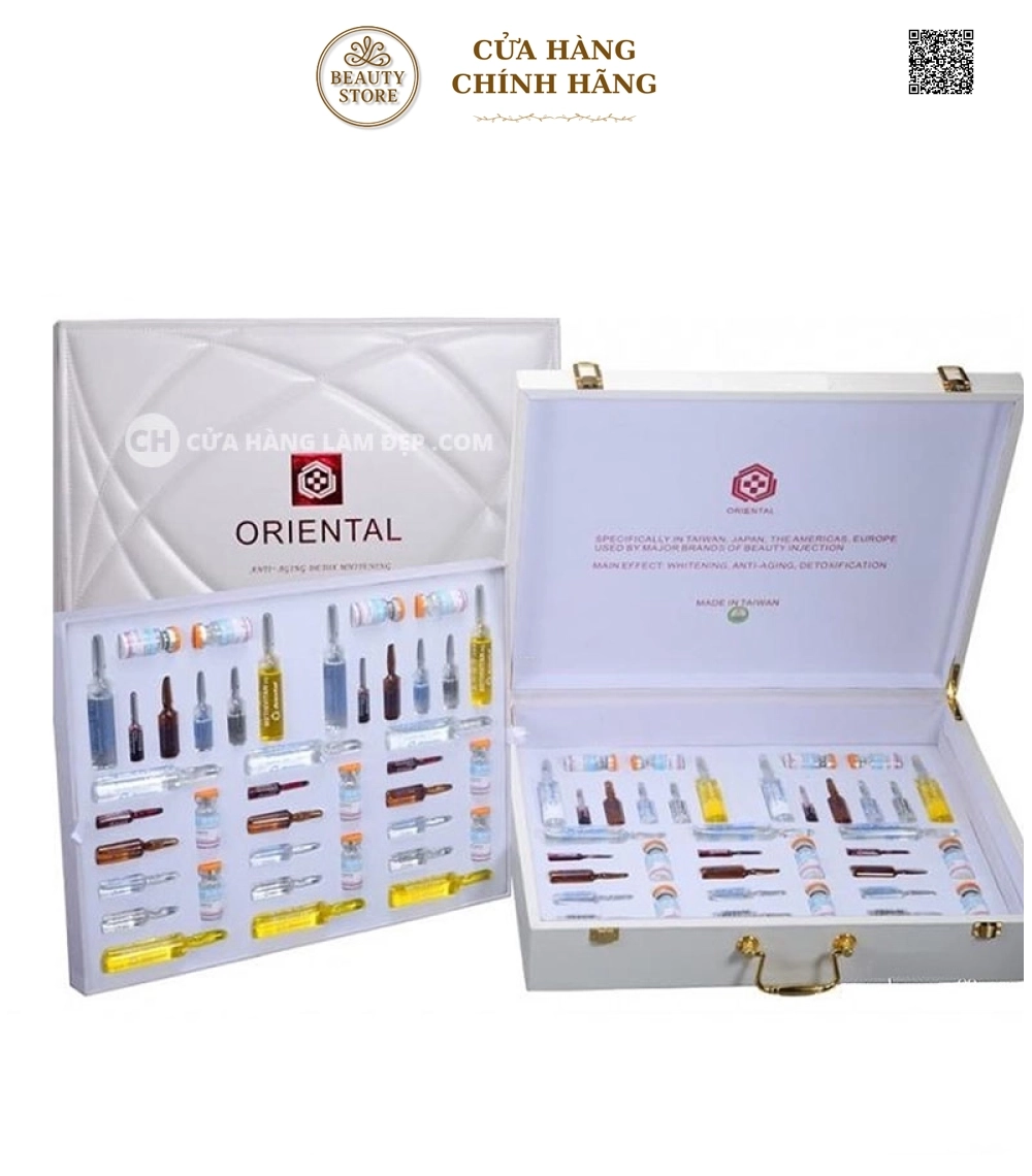 Bộ Truyền Trắng Tuyết Mộc Hoa Oriental Anti Aging Detox Whitening Intravenous