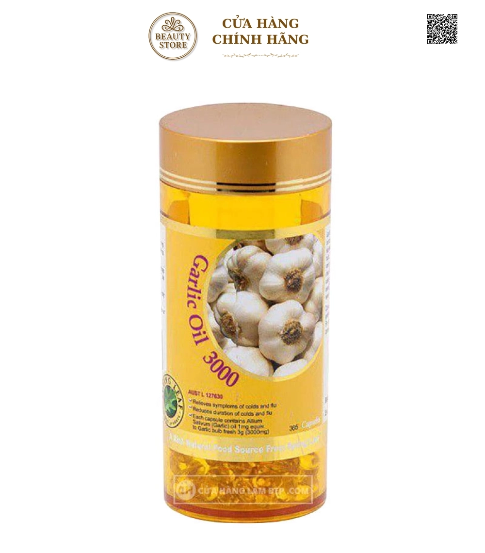 Viên Uống Tinh Dầu Tỏi Garlic Oil 3000mg Spring Leaf