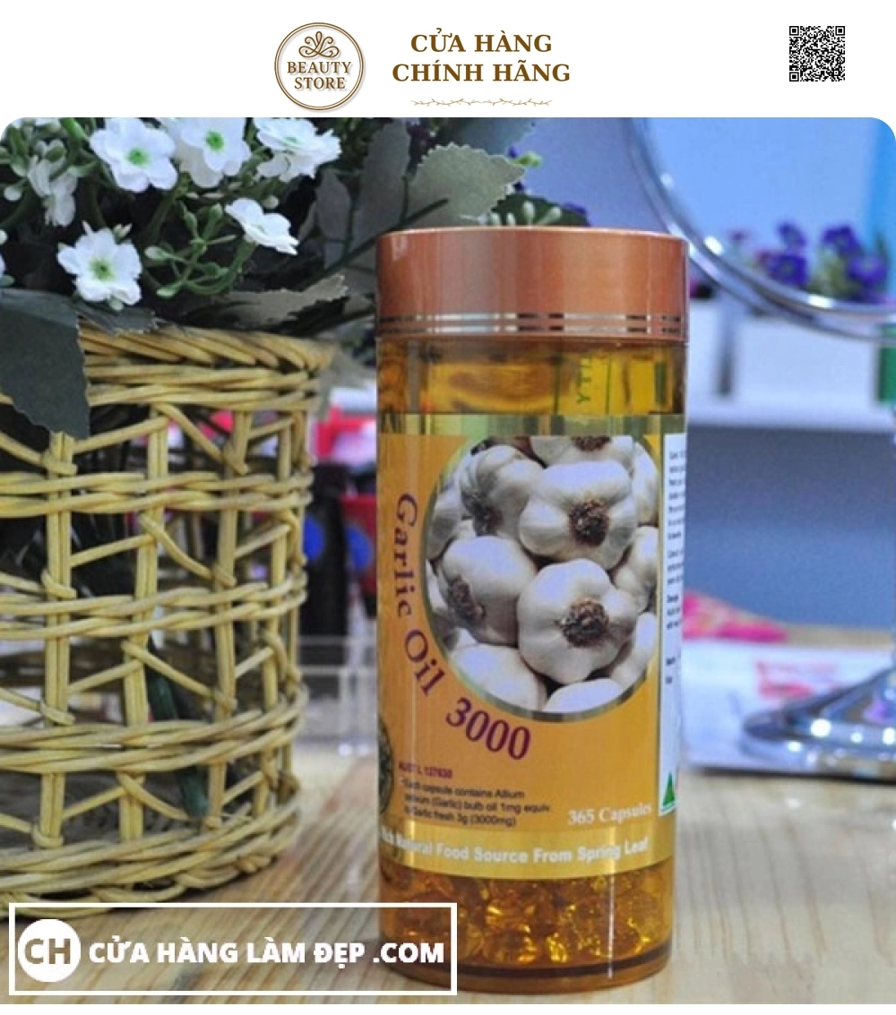 Viên Uống Tinh Dầu Tỏi Garlic Oil 3000mg Spring Leaf