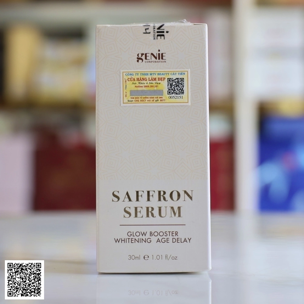 Serum Nhụy Hoa Nghệ Tây Genie Saffron Serum Glow Booster Whitening Age Delay