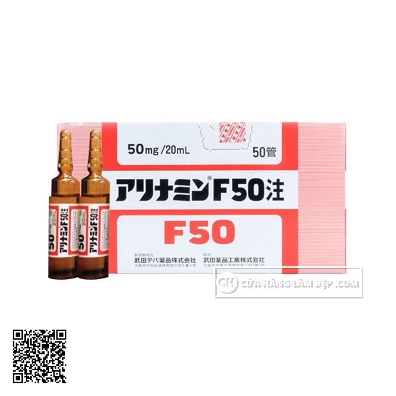 Tỏi Tiêm Alinamin F50 Nhật Bản (50 ống x 20ml)