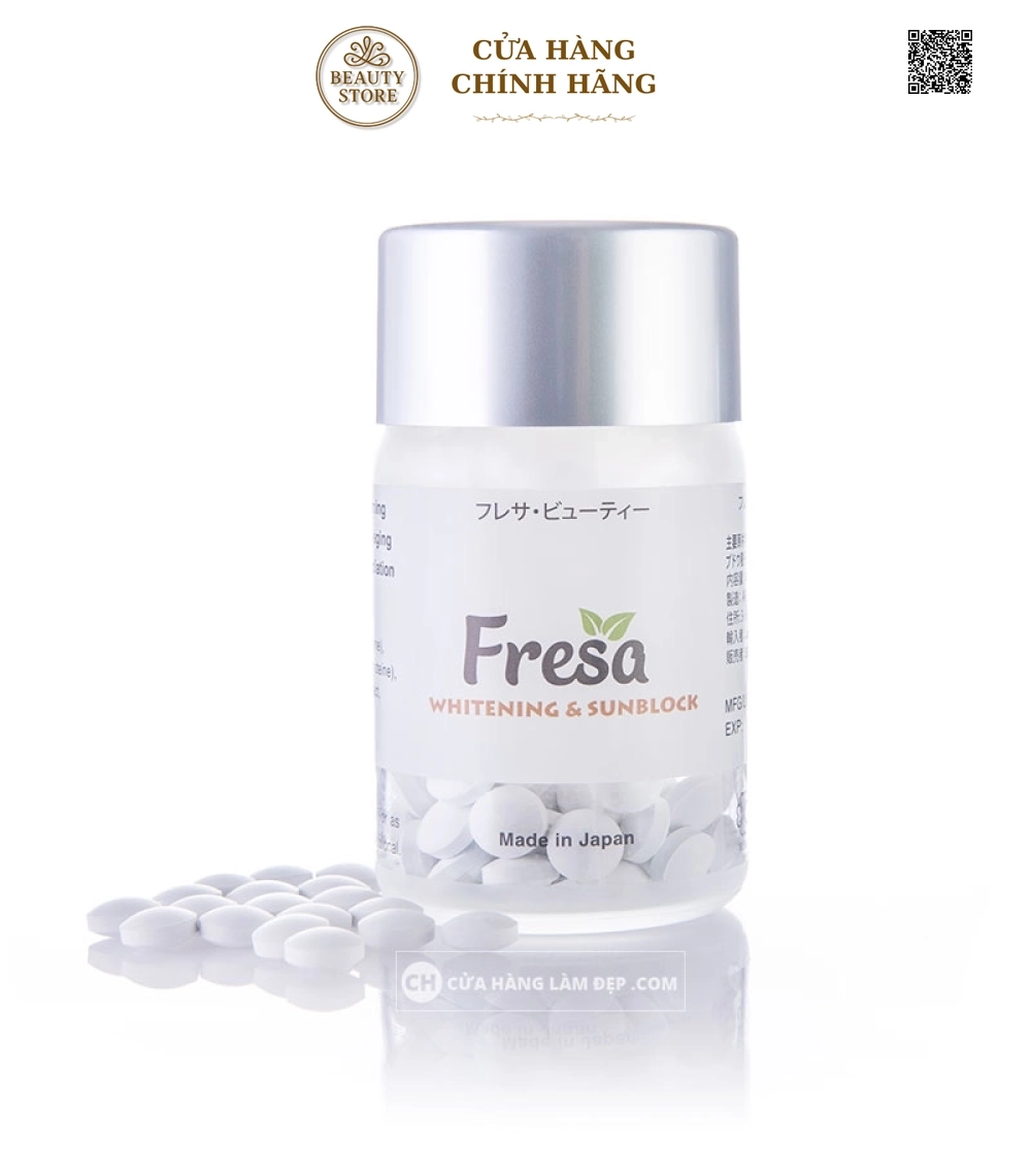 Viên Uống Trắng Da Chống Nắng Fresa Whitening & Sunblock