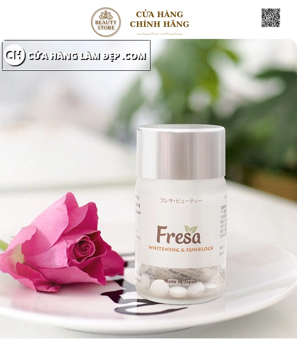 Viên Uống Trắng Da Chống Nắng Fresa Whitening & Sunblock