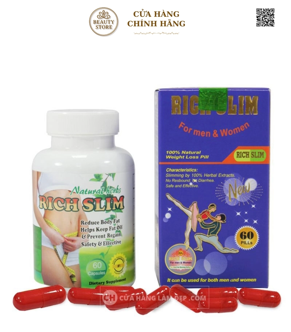 Viên Uống Rich Slim USA Mẫu Mới 2019