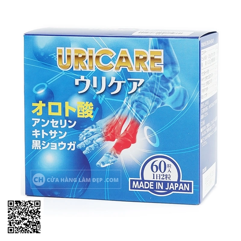Viên Uống Hỗ Trợ Giảm Đau Khớp Do Gout Uricare Jpanwell