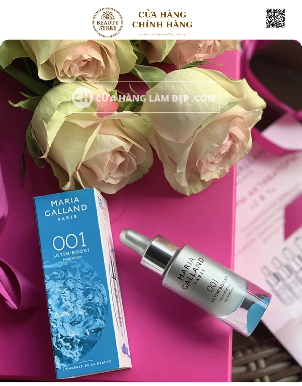 Tinh Chất Cấp Nước Chuyên Sâu Maria Galland 001 Ultim Boost Hydration 30ml