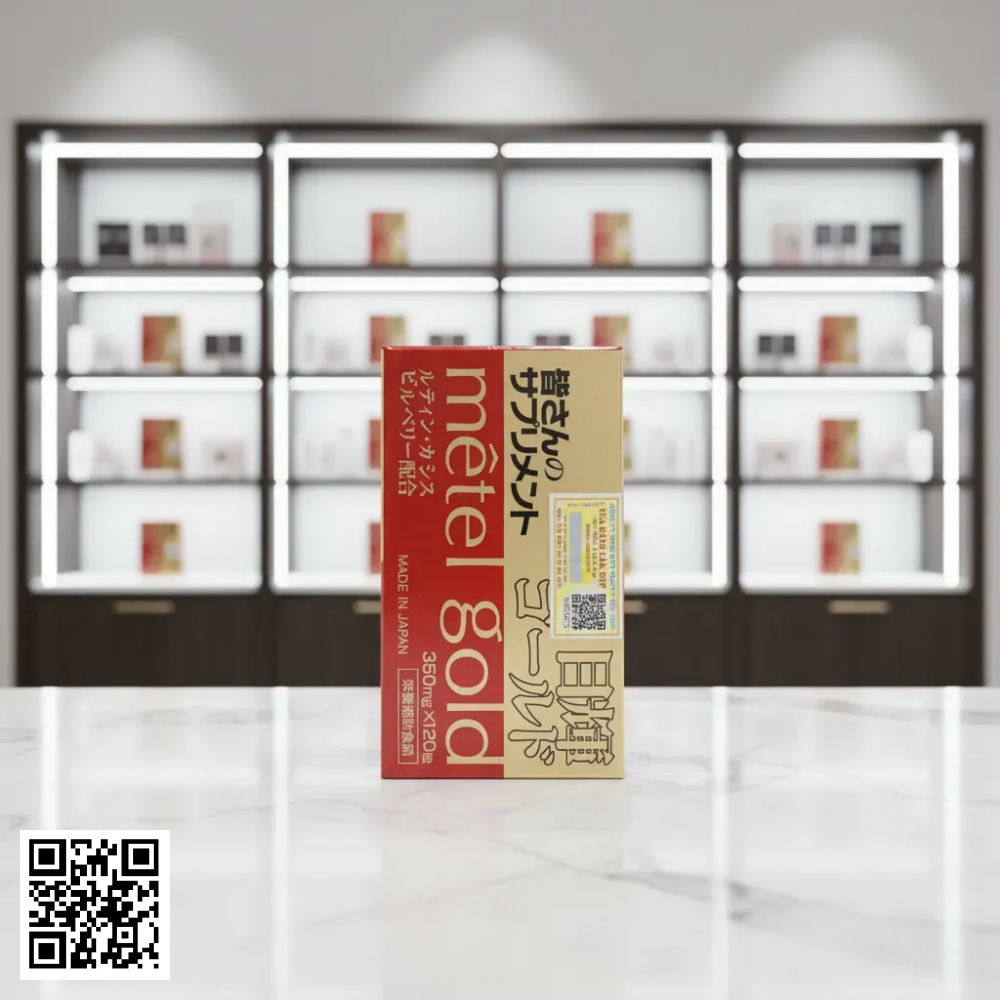 Viên Uống Bổ Mắt Jpanwell Mêtel Gold Từ Nhật Bản 120 viên