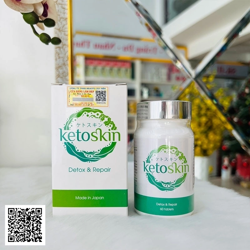 Viên Uống Thải Độc & Giảm Thâm Mụn KETOSKIN® 60 Viên