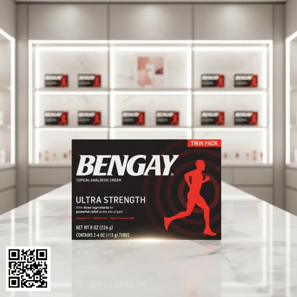 Kem Xoa Bóp  Cơ Và Khớp BENGAY Topical Analgesic Cream 113 Gram x 2 Tuýt
