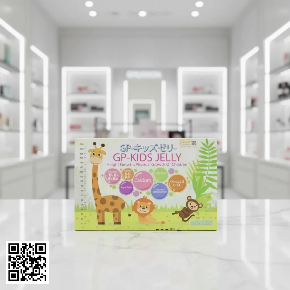 Thạch Trẻ Em Tăng Chiều Cao GP-KIDS JELLY Từ Nhật Bản 15g x 30 Thanh 