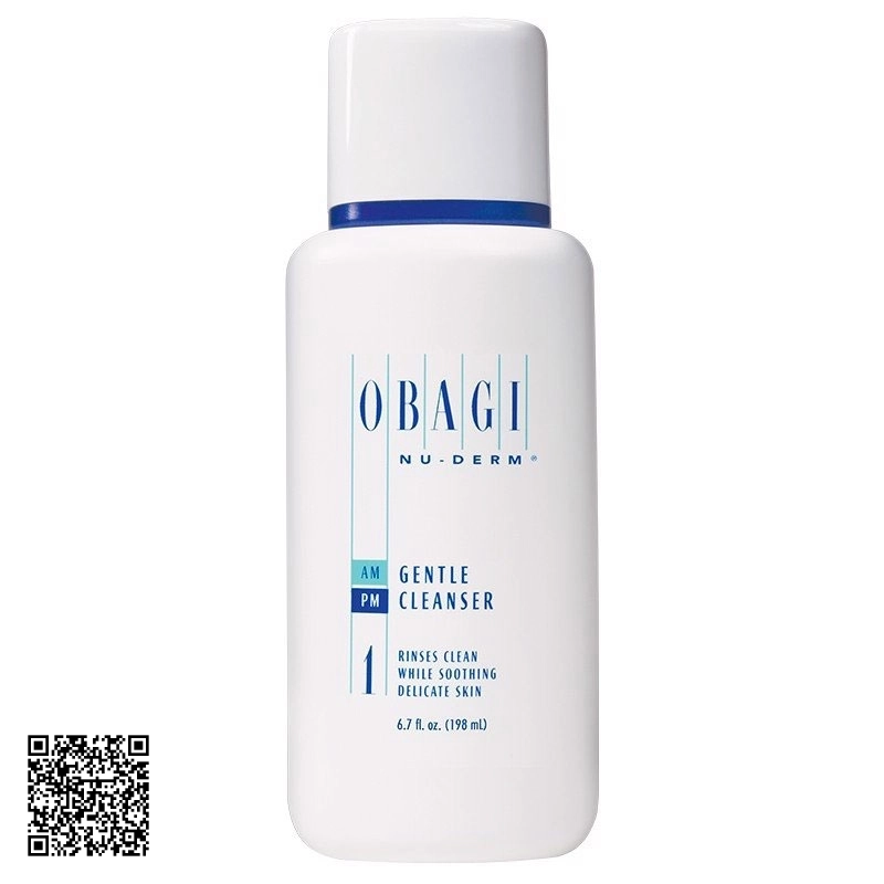 Sữa Rửa Mặt Dưỡng Ẩm Cho Da Khô Obagi Nu-Derm Gentle Cleanser Mỹ 200ml