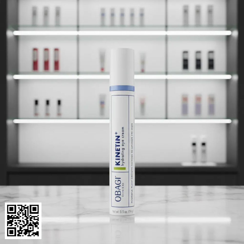 Kem dưỡng chống nhăn vùng mắt OBAGI CLINICAL Kinetin+ Hydrating Eye Cream Mỹ 14g