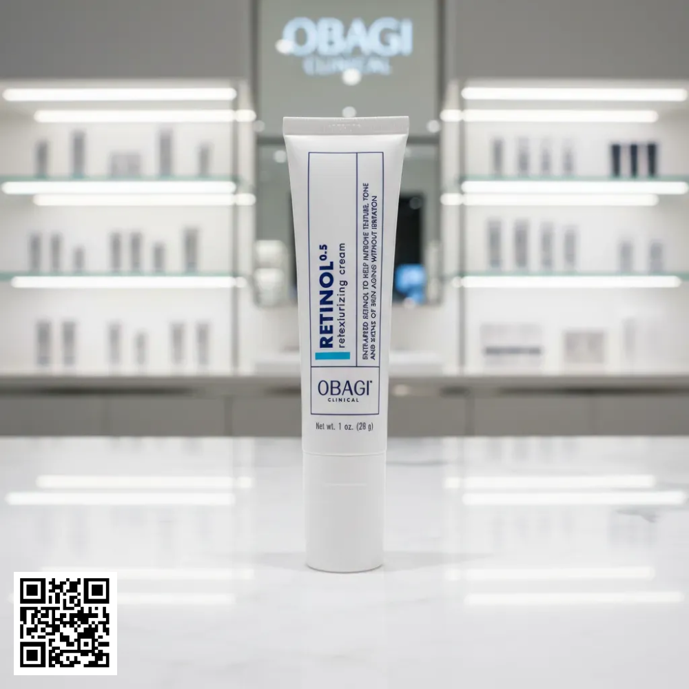 Kem Dưỡng Hỗ Trợ Ngừa Lão Hóa Obagi Clinical Retinol 0.5 Retexturizing Cream Mỹ 28g