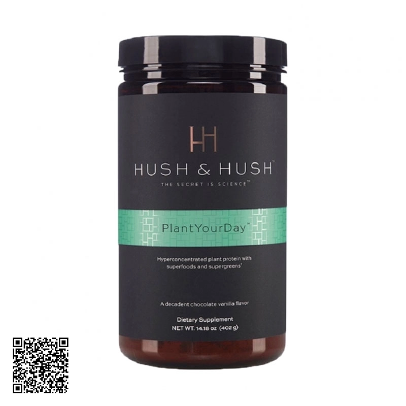 Bột Protein Hữu Cơ Thuần Chay Hush & Hush Plant Your Day Mỹ 402gr