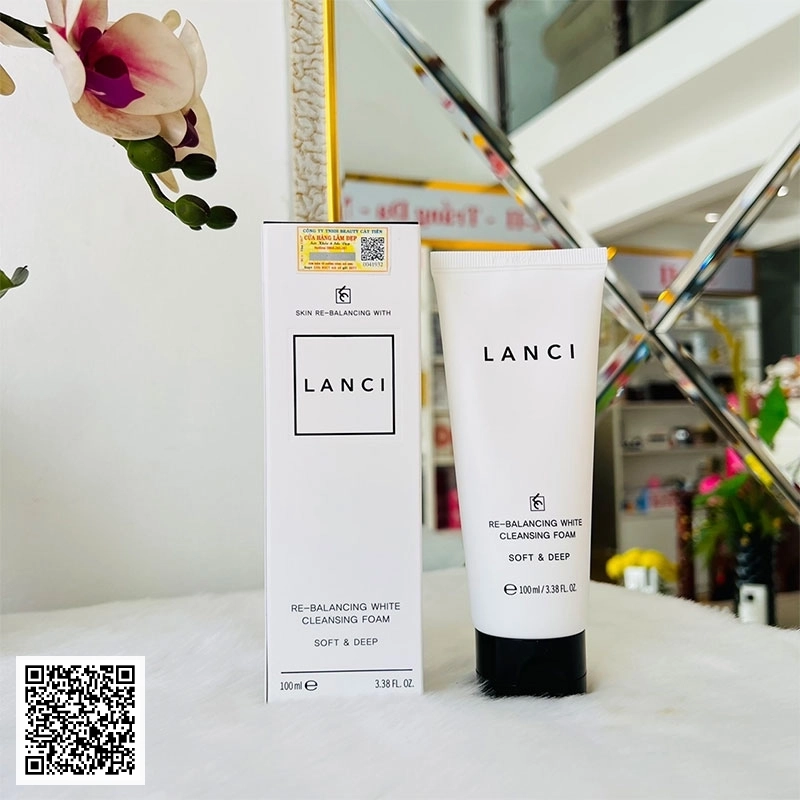 Sữa Rửa Mặt Re-Balancing White Cleansing Foam Lanci Hàn Quốc 100ml