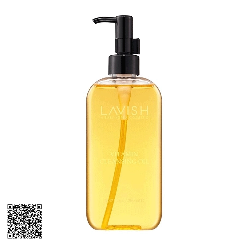 Gel Rửa Mặt Và Tẩy Trang Vitamin Cleansing Oil Lavish H Baby Bổ Sung Vitamin Hàn Quốc 280ml