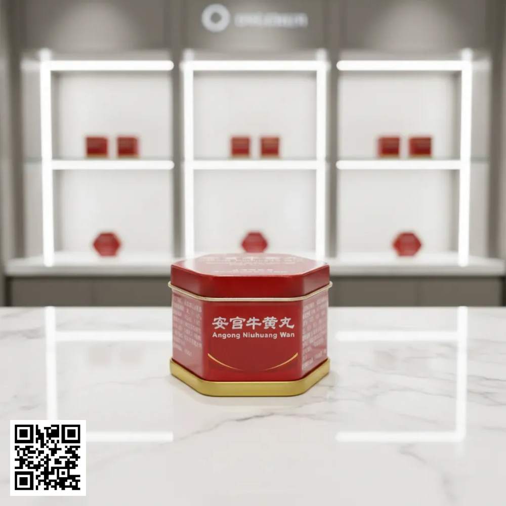 An Cung Ngưu Hoàng Hoàn Đồng Nhân Đường Hộp Thiếc Đỏ Cao Cấp 1 Viên