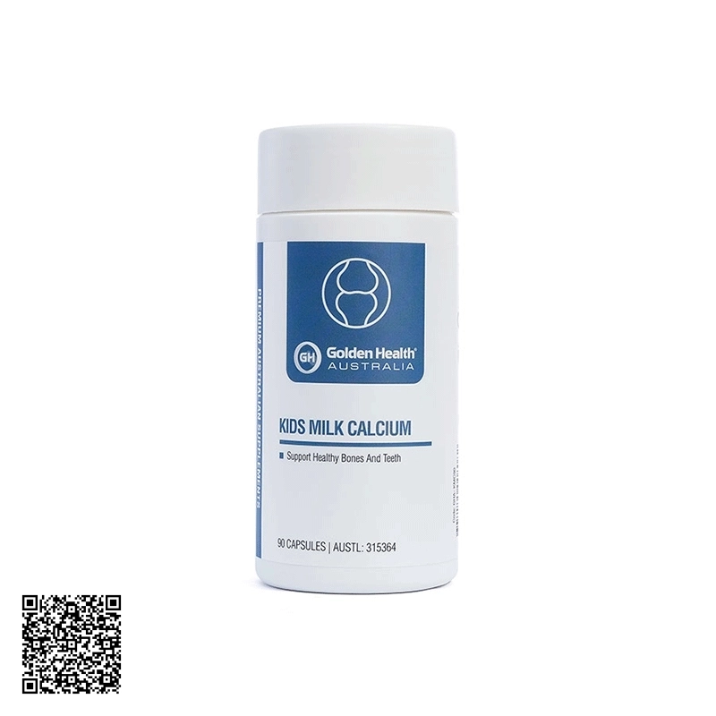 Viên Uống Kids Milk Calcium Golden Health Bổ Sung Canxi Cho Bé Của Úc 90 Viên