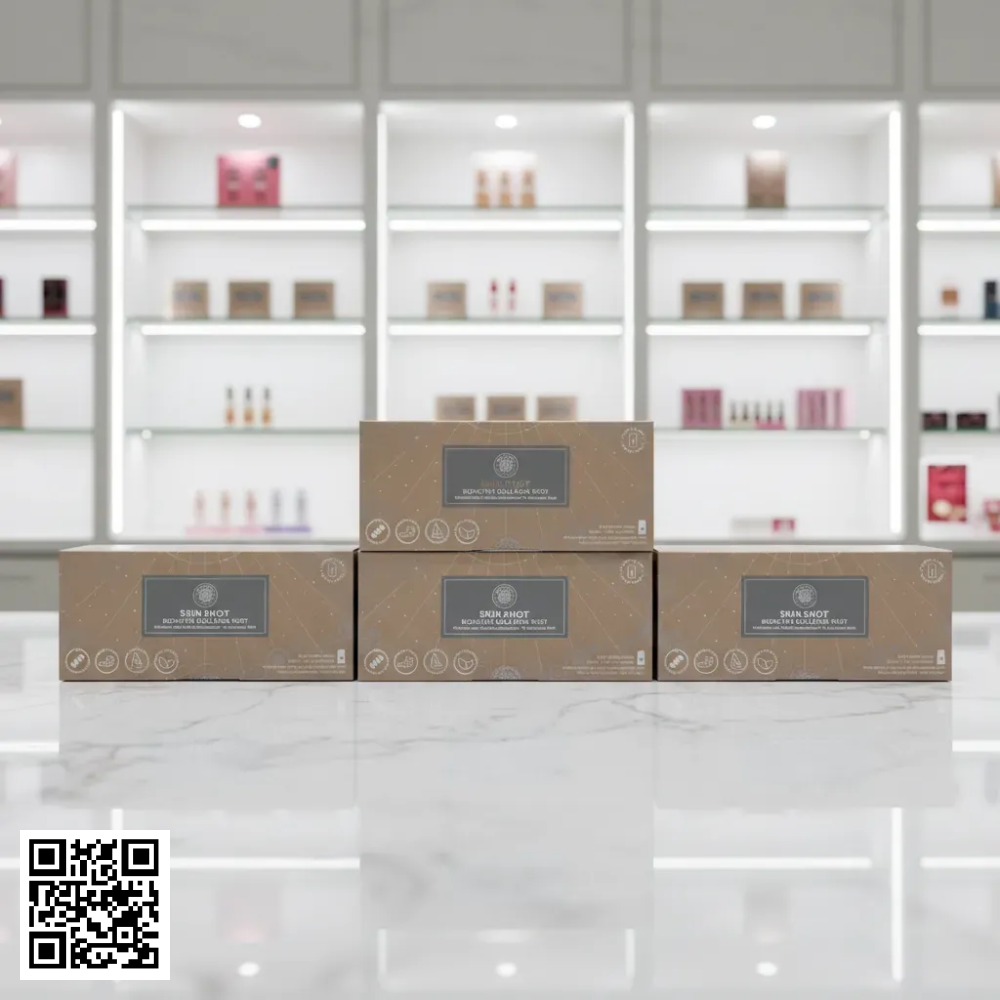 Nước Uống Collagen Skin Shot Cao Cấp Trắng Sáng ,Mờ Nám Da Của Tây Ban Nha Hộp 30 Chai*100ml 