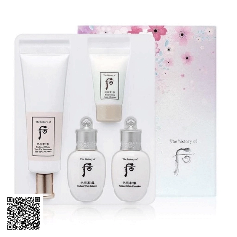 Set Kem Chống Nắng The History Of Whoo Radiant White Tone Up Sunscreen Set Hàng Quốc