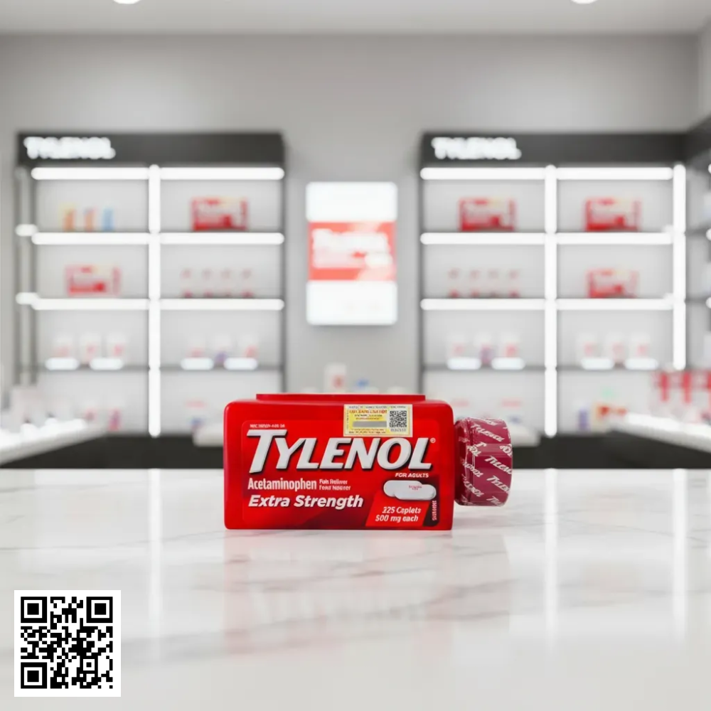 Viên Uống   Tylenol Extra Strength Mỹ 325 Viên 500mg
