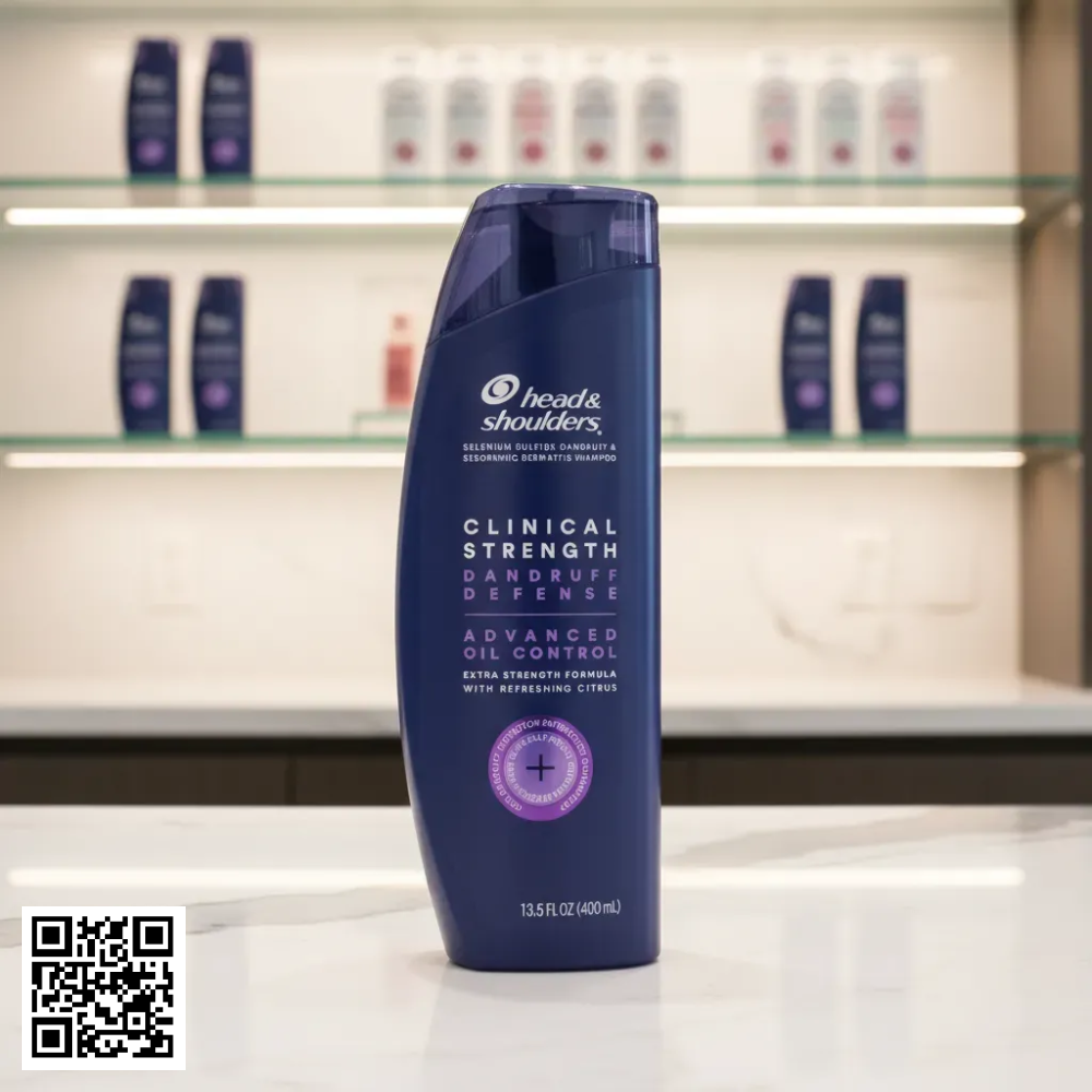 Dầu Gội Head & Shoulders Clinical Strength Dandruff Defense Advanced Oil Control Mỹ 400ml