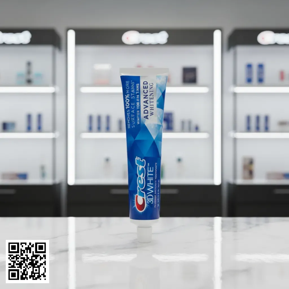 Kem Đánh Răng Crest 3D White Advanced Whitening Từ Mỹ 147g