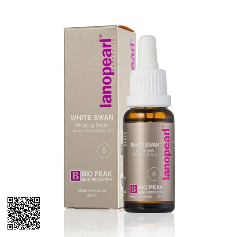 Serum Trắng Da White Swan Whitening Serum Lanopearl Bio Peak Úc 25ml