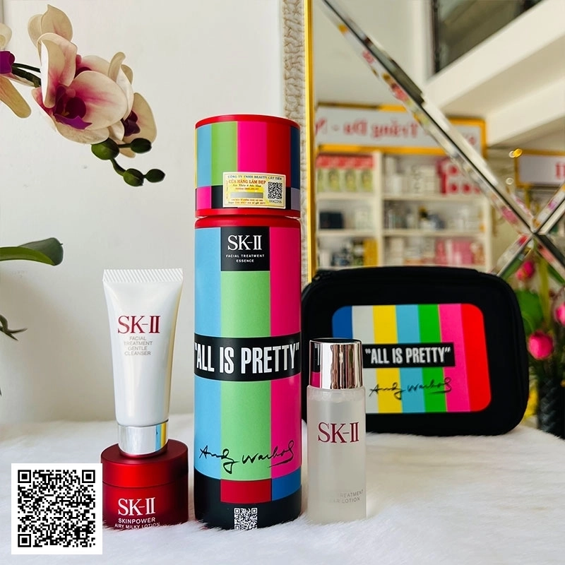 Set Nước Thần SK-II Andy warhol Limited Nhật Bản 4 Món