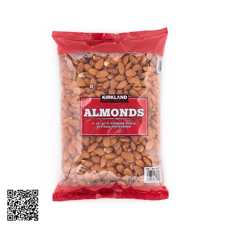 Hạt Hạnh Nhân Kirkland Almonds Của Mỹ 1360g