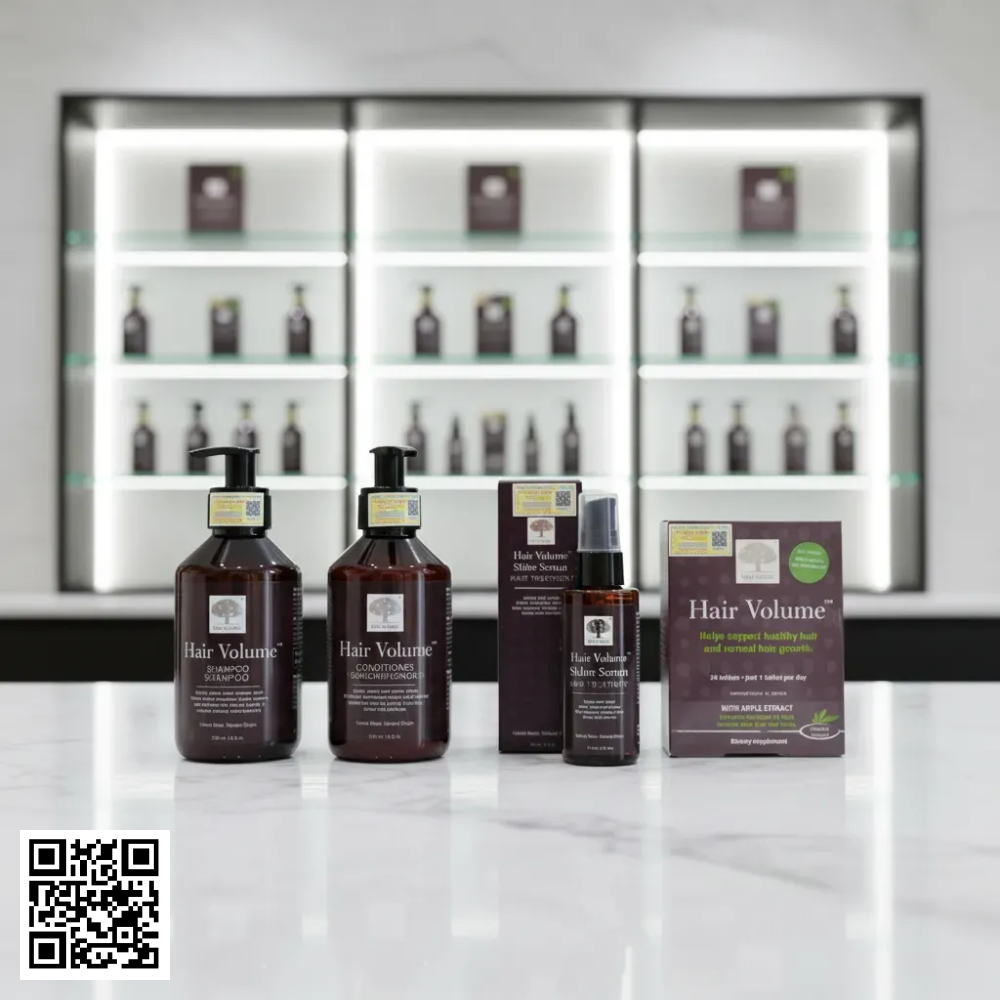 Bộ 4 Sản Phẩm Dưỡng Tóc Hair Volume New Nordic Của Thụy Điển