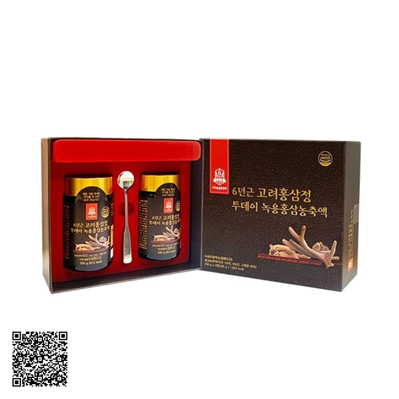 Cao Hồng Sâm Nhung Hươu Goryo Deer Antlers Red Ginseng Extract Của Hàn Quốc (2 Lọ x 250g)