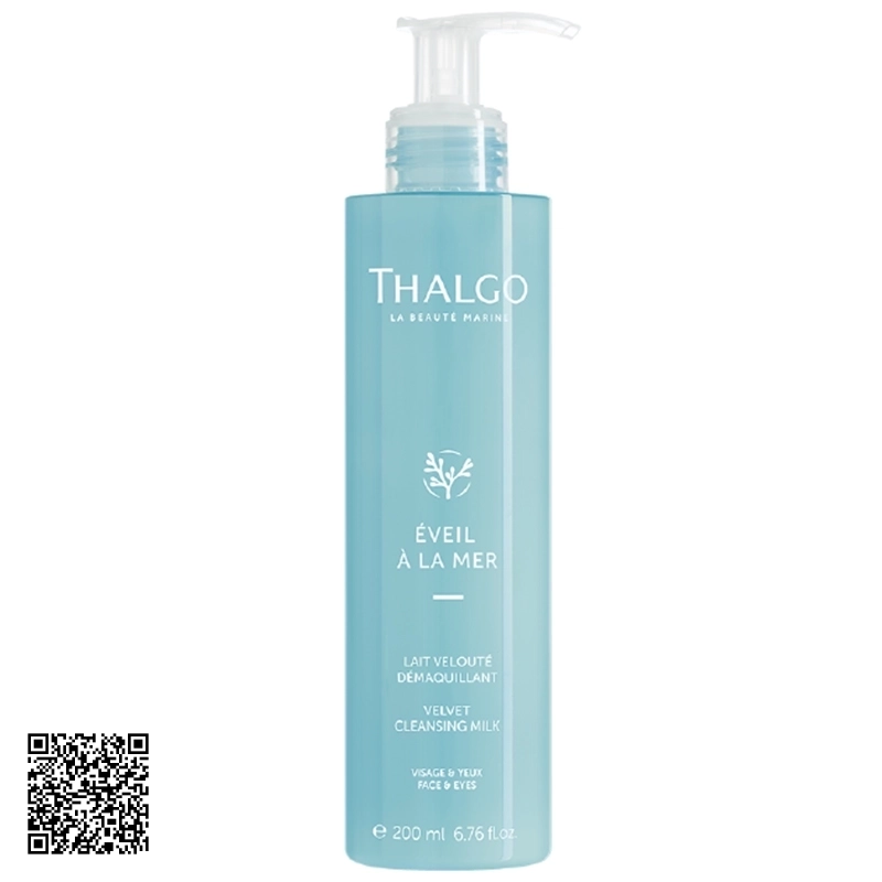 Sữa Rửa Mặt Tẩy Trang Thalgo Velvet Cleansing Milk Của Pháp 200ml
