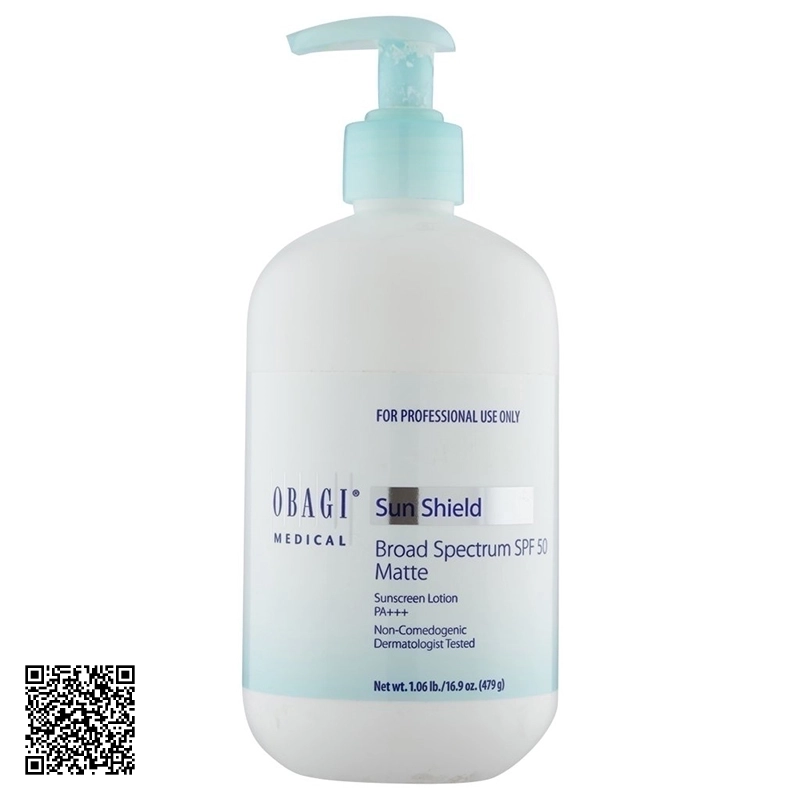 Kem Chống Nắng Obagi Sun Shield Matte Broad Spectrum SPF 50 Của Mỹ 479g