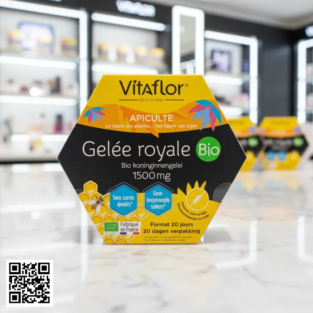 Sữa Ong Chúa Vitaflor Gelée Royale Bio 1500mg Của Pháp 20 Ống