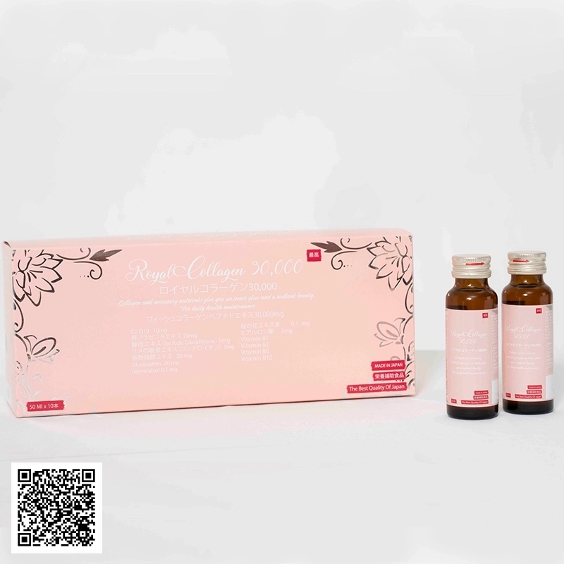 Nước Uống Nhau Thai Royal Collagen 30.000 Của Nhật Bản Hộp 10 Chai