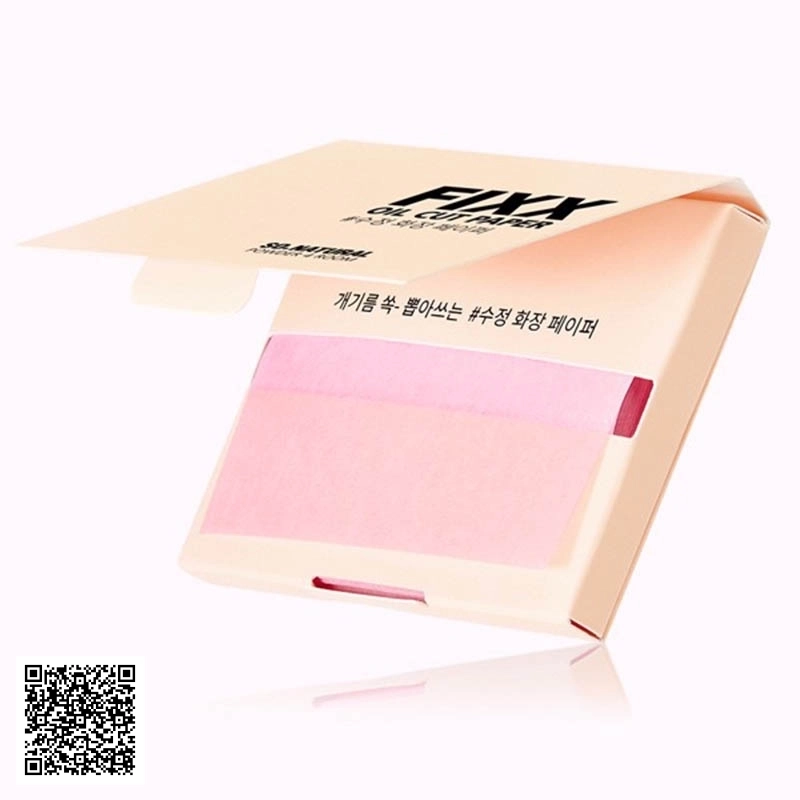 Giấy Thấm Dầu So Natural Powder 4 Room Fixx Oil Cut Paper Của Hàn Quốc 70 Miếng