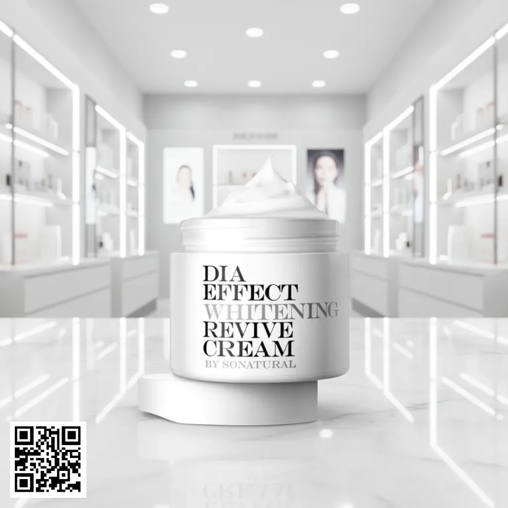 Kem Dưỡng Ẩm Nâng Tone Dia Effect Whitening Revive Cream SoNatural Của Hàn Quốc 70ml