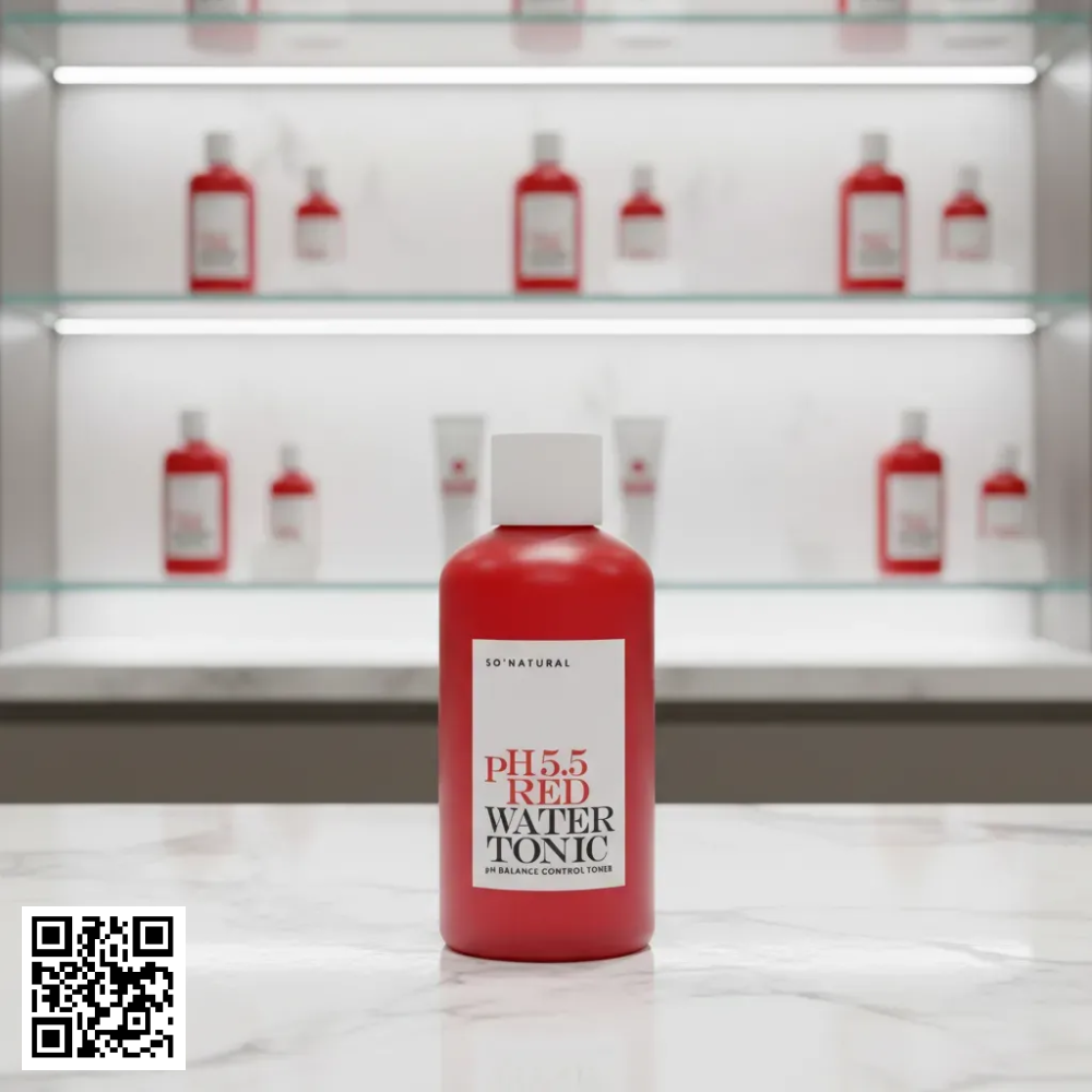 Nước Hoa Hồng SoNatural Ph 5.5 Red Water Tonic Của Hàn Quốc 