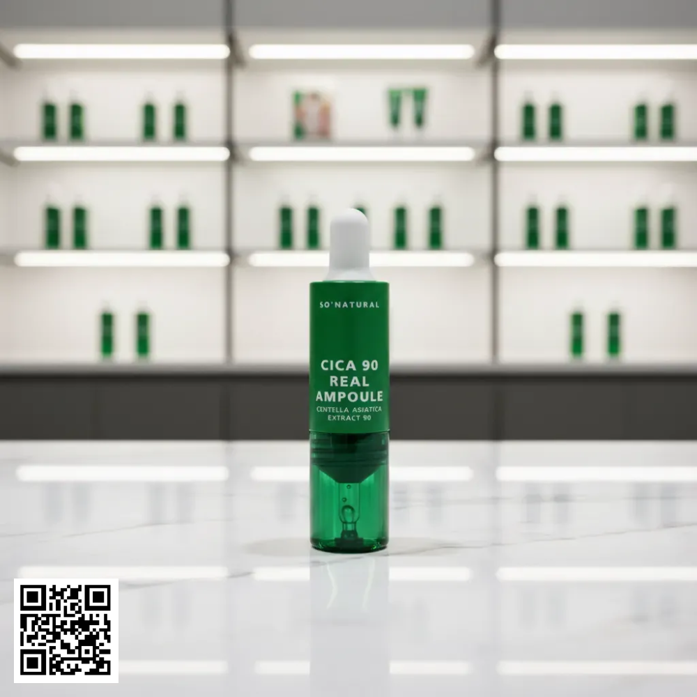 Tinh Chất Giảm Mụn Dưỡng Da Cica 90 Real Ampoule Centelle Của Hàn Quốc