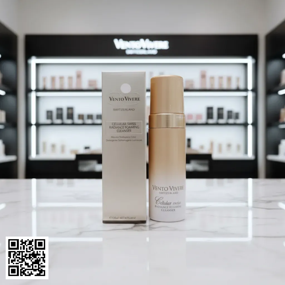 Sữa Rửa Mặt Vento Vivere Cellular Swiss Radiance Foaming Cleanser Của Thụy Sĩ 150ml