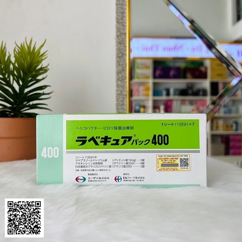 Viên Uống Giảm Vi Khuẩn HP Rabecure 400 Eisai Của Nhật Bản 7 Vỉ